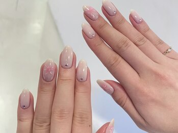 トリッカバルコニー ハヤマ(tricca Balcony Hayama)/手書きリボンネイル