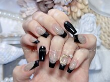 レアネイル 渋谷店(Le’a nail)/フレンチ☆フラッシュ+1000