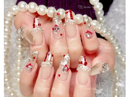 チェックフレンチネイル