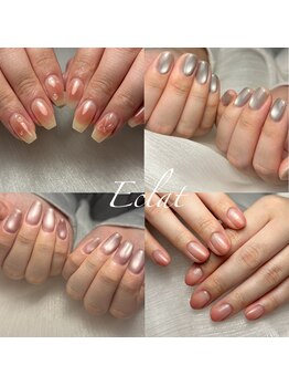 エクラ(Eclat)の写真/ちゅるんと艶感◎上品シンプルネイル