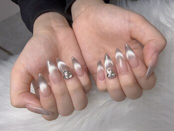 スノーネイルサロン 新宿店(Snow nail salon)/マグネットフレンチ
