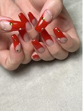 ココロネイル 半田山店(Cocolo nail)/ロング/深めフレンチ