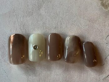 アイネイルズ 梅田店(I nails)/もやもやミラーニュアンス
