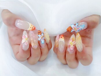 プティ アイビューティ 京橋店(peTiT eyebeauty)/夏ネイル フラワー トレンド