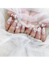 リンドネイル バイ モカ アンド ララ(Lind nail by moca and LaLa)/リボンネイル