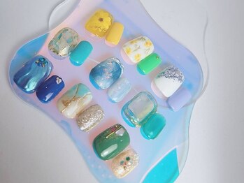 エンジェルビューティー 上野(Angel Beauty)の写真/《初回ソフトジェルオフ・ケア・アート込★定額5980円》おしゃれは足元から♪裸足でもきれいな素足に◎