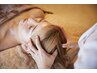 よもぎ蒸し40分＋極上ヘッドスパ30分セット♪フェイスラインスッキリ小顔に◎