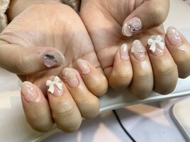 リボン パーツ ネイル