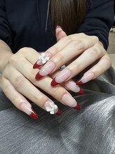 アモールビューティー 新宿店(Amor Beauty)/チップ長さだしフレンチネイル