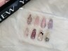 【長さ出し10本】選べるトレンドパーツデザイン8種♪¥12,500~