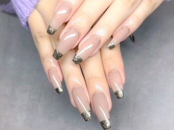 ローブセカンド(L'aube 2nd)/長さだし◆スクエアラメフレンチ