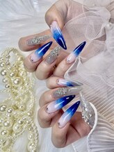 ホワイトネイル(White Nail)/長さ出しチップスカルプデザイン