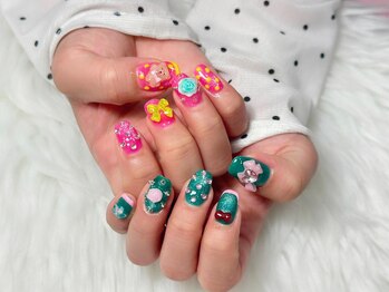 アウラ ネイル(Aura Nail)の写真/長さ出しだけじゃない！個性的なあなただけのネイルにショートネイルデザイン豊富♪