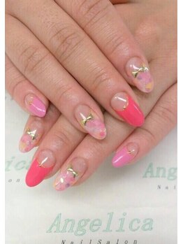 ネイルサロン アンジェリカ(Angelica)/No.11 ピンクフレンチネイル