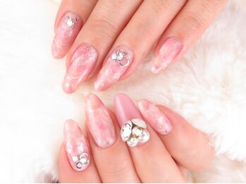 ル クレール(Nail & Eyelash Le Clair)/タイダイ×パーツ