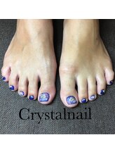 クリスタルネイル ボンベルタ橘店(CRYSTAL NAIL)/ギャラクシーフットネイル