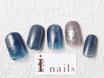 アイネイルズ 梅田店(I nails)/冬ニュアンスネイル ¥7200