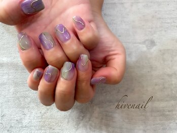 ハイブネイル(Hive nail)/うねうね