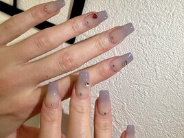 パープルグラデ×ハート