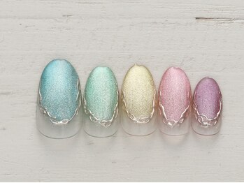 ネイルミックス イオンモール水戸内原店(Nail Mix)/カラフルマグ×ミラー 5990円