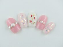 まつげアンドネイル ディアマンローズ(DIAMANT ROSE)/フラワーネイル・90分6930円