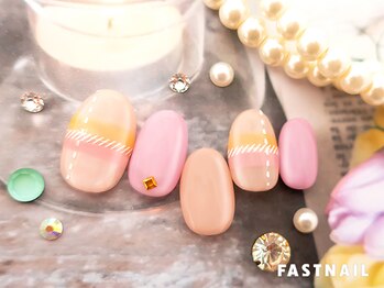 ファストネイル 立川店(FAST NAIL)/ペールカラー＆チェック