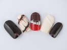 シンプルチョコネイル6930円