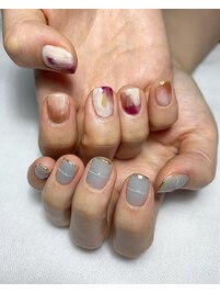 チグハグニュアンスアートネイル