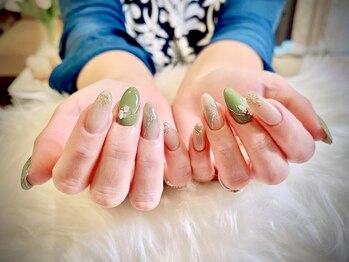 ルビーネイル 太閤通駅店(RUBY NAIL)/フリーデザイン ジェルスカルプ
