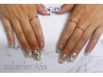 アーザ 吉祥寺(ASa)/ラメラメフレンチネイル☆