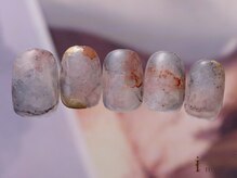アイネイルズ 吉祥寺店(I nails)/梅雨インク滲み鉱物ネイル