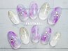 *イチオシDesign│季節をまとう＊梅雨の彩り 紫陽花ネイル ［あじさい/花］