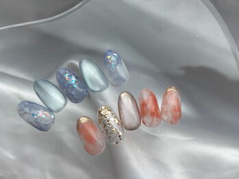 ティンク(Tink)の写真/【新規☆パラジェルグラデorワンカラー¥6500】カラー３色まで選択OK！技術が光るシンプルネイル♪