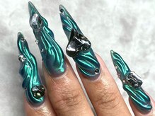 Akuwa nails【スカルプ/長さだし/アクリルスカルプ/持ち込み/海外風/3Dネイル】
