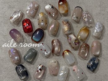 エールルーム 中目黒(aileroom)の写真/aileroomオリジナル定額アートが大人気♪ニュアンス・マグネットアート等他サロンでは出せない個性を演出★