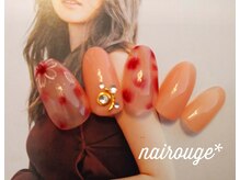 ネイル―ジュ 札幌大通店(nairouge*)/さくらふんわりドットネイル♪