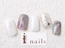 アイネイルズ 梅田店(I nails)/くすみカラーニュアンス￥7700