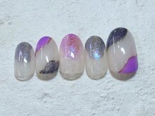 ネイルビート(NAIL BEAT)/パープル　ニュアンス　