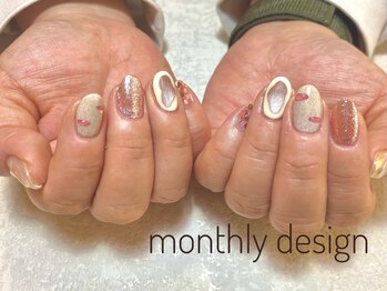 ルア(lua.)/ピンクアート*4月monthly