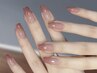 ◇hand◇ ★オフ代無料★カラーグラデーション・チークネイル ￥6500→￥5900