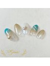 砂浜ネイル