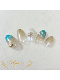 砂浜ネイル