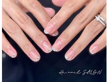 ハイネイル 池袋(Hi nail)/キラキラガラスフレンチ