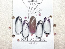ミラーフレンチネイル♪￥9900