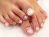 フットやり放題★10980yen フットネイル安い 新宿 Pedicure gel design