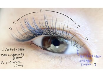 プルームミコ(Plume mico)/シングルラッシュ100本
