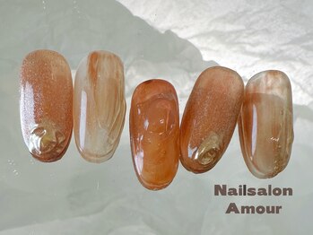 アムールユシマテン 上野湯島店(Amour)/ キラキラ秋のネイルコース¥7980