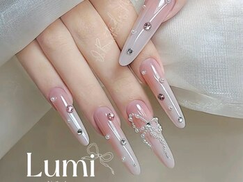 ルミネイル 大宮東口店(Lumi Nail)/リボンネイル　オーロラ