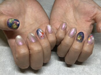 ネイルマムジジ(nailmum jiji)/マグネット 花火 夏 金魚 ジェル