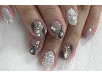 ディーネイル 天王寺(D-nail)/(田坂) ゴージャスネイル